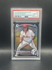 2025 Bowman - Chrome Prospects Aroon Escobar #BCP-65 Black Mojo Refractor /10...