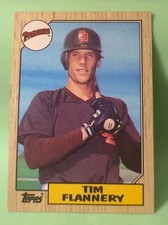 1987 Topps - Tim Flannery #763 - San Diego Padres 