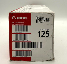 Genuine Canon 125 Black Toner 3484B001 OEM NEW Sealed