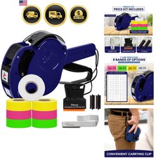 Label Gun Kit Price Labeler  Ink Roller Set for Easy Pricing Best Value