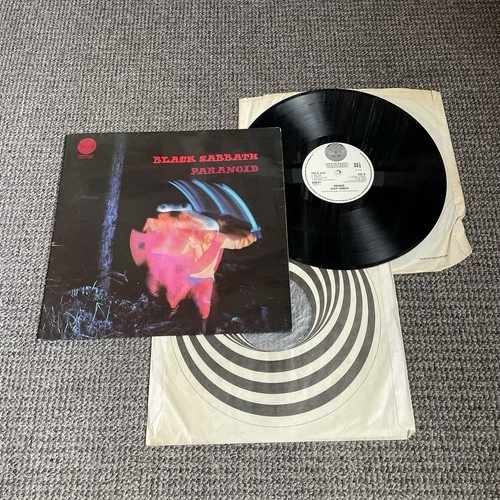 Beatles & Black Sabbath – Paranoid Vinyl Record EARLY UK Press 1971 Vertigo