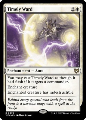 Timely Ward Wilds of Eldraine Commander - Near Mint