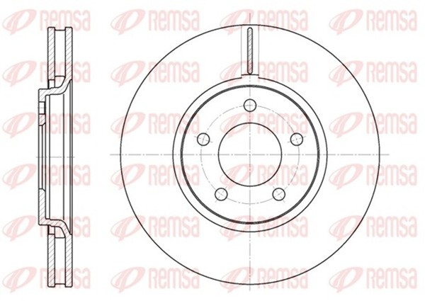 2X Remsa Bremsscheibe 6602.10 FüR Jeep RS Chrysler Dodge KJ RG Voyager Cherokee-image