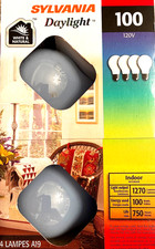 Osram Sylvania Daylight 100 Watt 120 Volt White  Natural A19 Light Bulbs 4 Pack