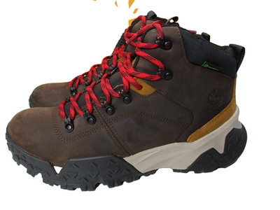 Timberland Motion Scramble Mid Waterproof Brown Boots Hiker Mens Sz 10