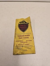 Antique Jan 1906 Canadian Pacific Railway Intercontinental Railroad Time Table