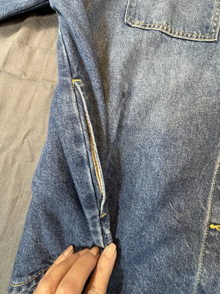 Lane Bryant Women'sDenim Shacket. Button Up Pockets Medium Wash. Size 16 NWOT - Image 4 of 4