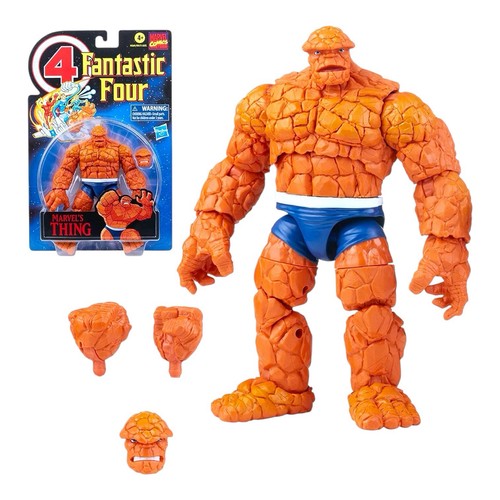 Marvel Legends Retro Thing Fantastic Four 6-inch Figure IN STOCK SHIPS NOW USA - Picture 2 of 5