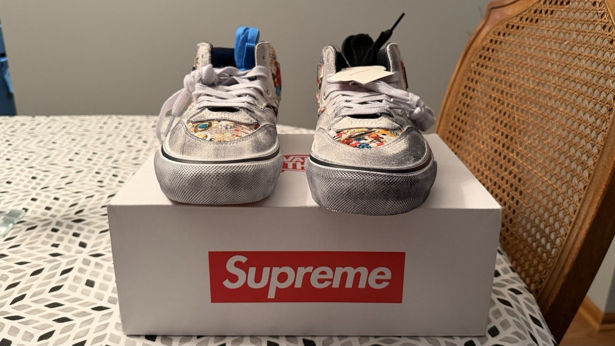 Supreme Mike Kelley Vans® Half Cab white/grey Size 8.5 - In Hand