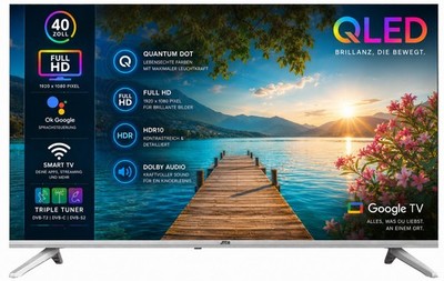 40 Zoll / 100 cm QLED Smart Fernseher JTCSQ40F39405G, Android TV, Play Store