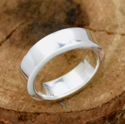 925 Sterling Silver plain Band & Statement Handmade Thick Ring For