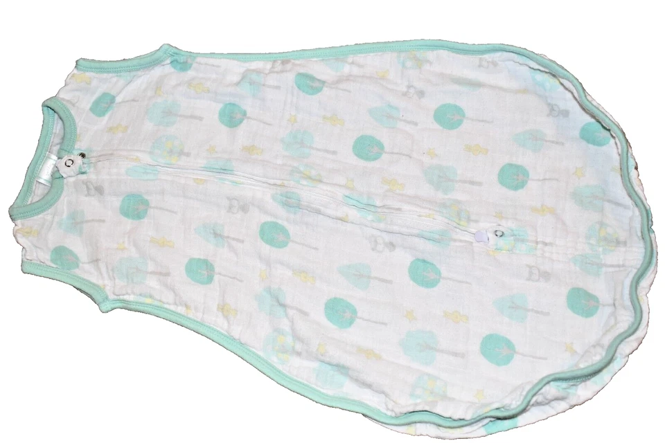 H1 0-6M DISEÑOS DE ENVOLTURA Árboles Animales Muselina zzZipMe Saco de Dormir Manta Usable Foto 2 de 4