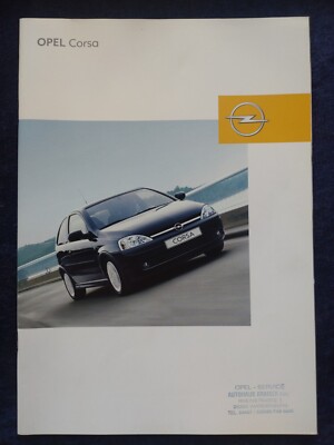 Opel Corsa ECO Fresh Njoy Elegance Sport GSi Prospekt 8.2002
