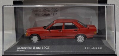 中古品 1/43 メルセデスベンツ 190E 1984 レッド 1/43 Mercedes Benz 190E 2.3 16V 1984 “Custom” (Metallic Red