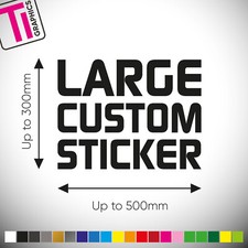 Custom Vinyl Stickers LARGE Size - Personalised Business Car Van Window Decal