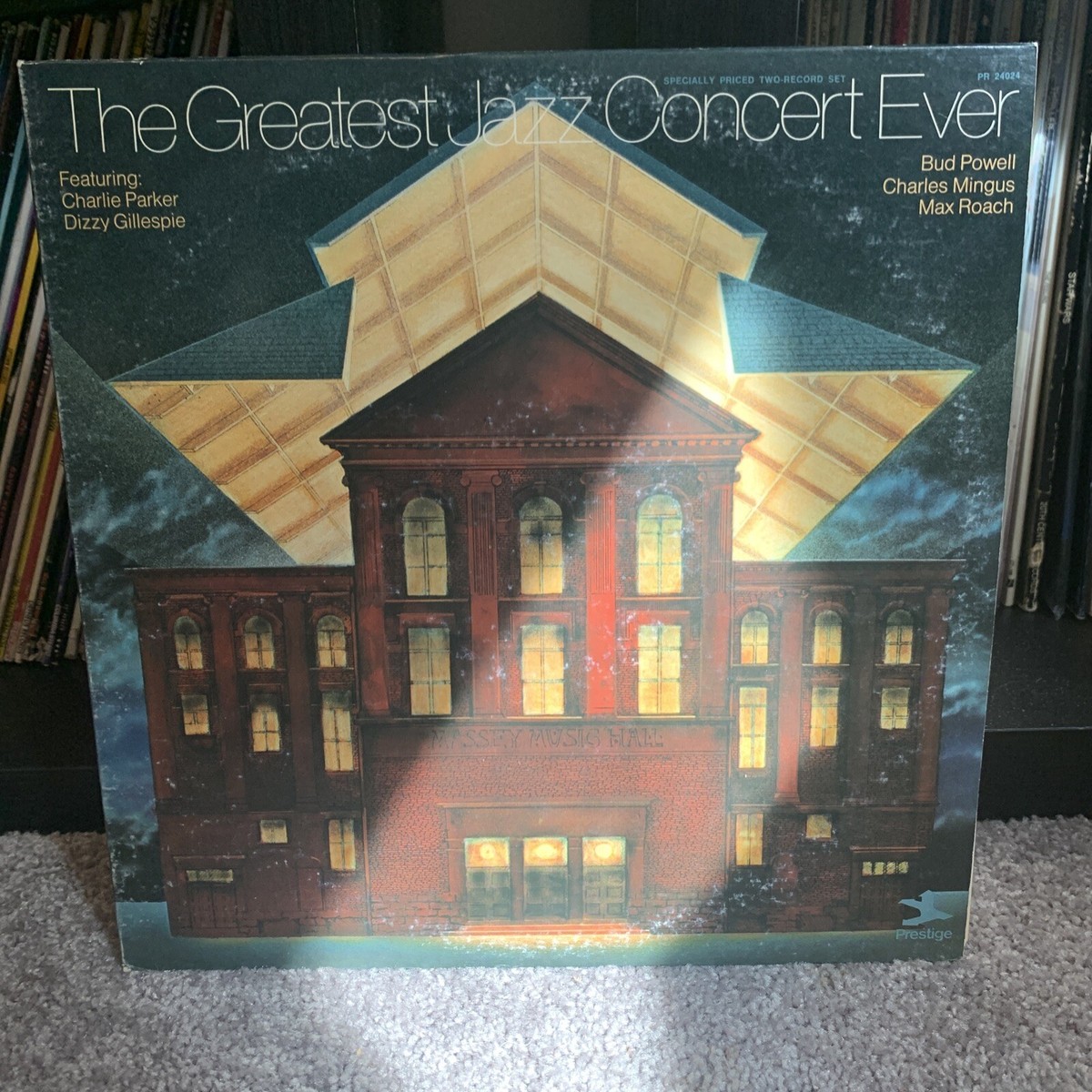 Greatest Jazz Concert Ever チャーリーパーカーなど The Greatest Jazz Concert Ever PRESTIGE 2 LP Charlie Parker Mingus