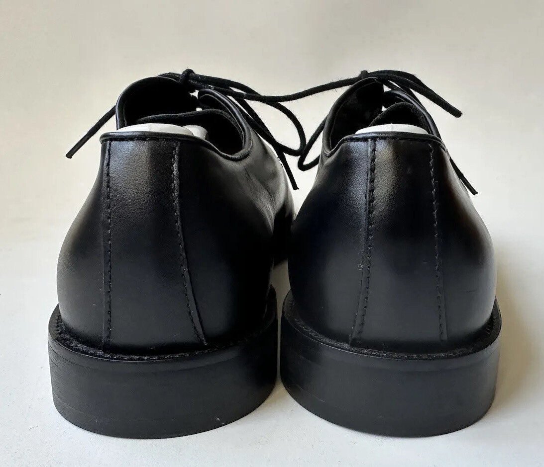 SAOLA Scarpe Oxford Wilke Rodriguez da uomo nere lisce in pelle spaccata grembiule punta taglia 9