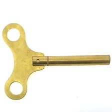 Clock Key Brass Long Shaft for Winding Mainsprings Sizes 7 8 9 11 