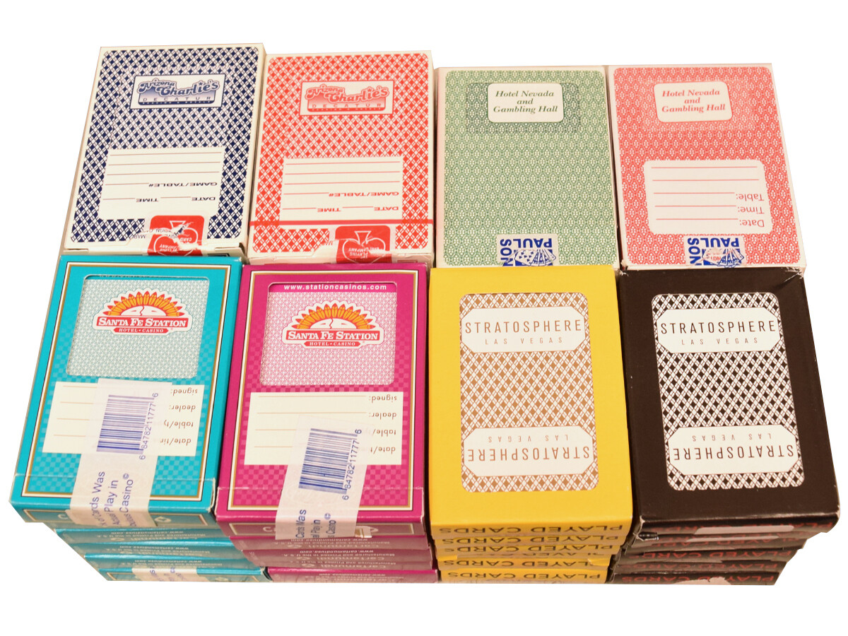 Casino Playing Cards 48 Decks Used Las Vegas 4 Casinos 12 Of Each