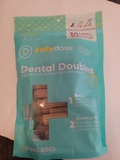 Daily Dose Dental Doubles Chews 30 Ct Sm Dog Free Ship 12/25