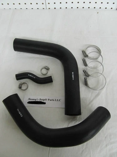 FITS JEEP 1965 - 1968 CJ5 CJ6 225 DAUNTLESS V6 17" RADIATOR HOSE KIT NICE! - Picture 1 of 1
