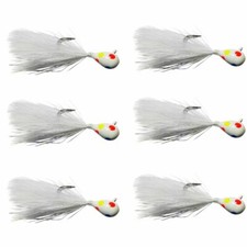 Kenders Tungsten Wonder Feather (6 Pack) GLOW WONDERBREAD/WHITE FEATHER 2 SIZES 