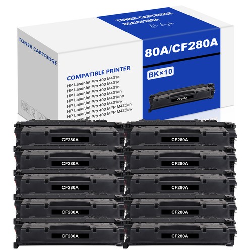 Toner CF280X CF280A do HP 80A 80X Laserjet Pro 400 M401n M401dn MFP M425dw LOT - Zdjęcie 15 z 15