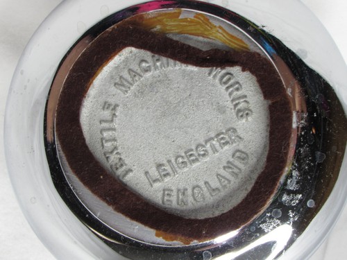 Vintage Textile Machine Works Push Down Industrial Metal Ashtray - Silver - Picture 8 of 8