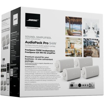 Bose Professional AudioPack Pro S4 Surface-Mount Audio System - White
