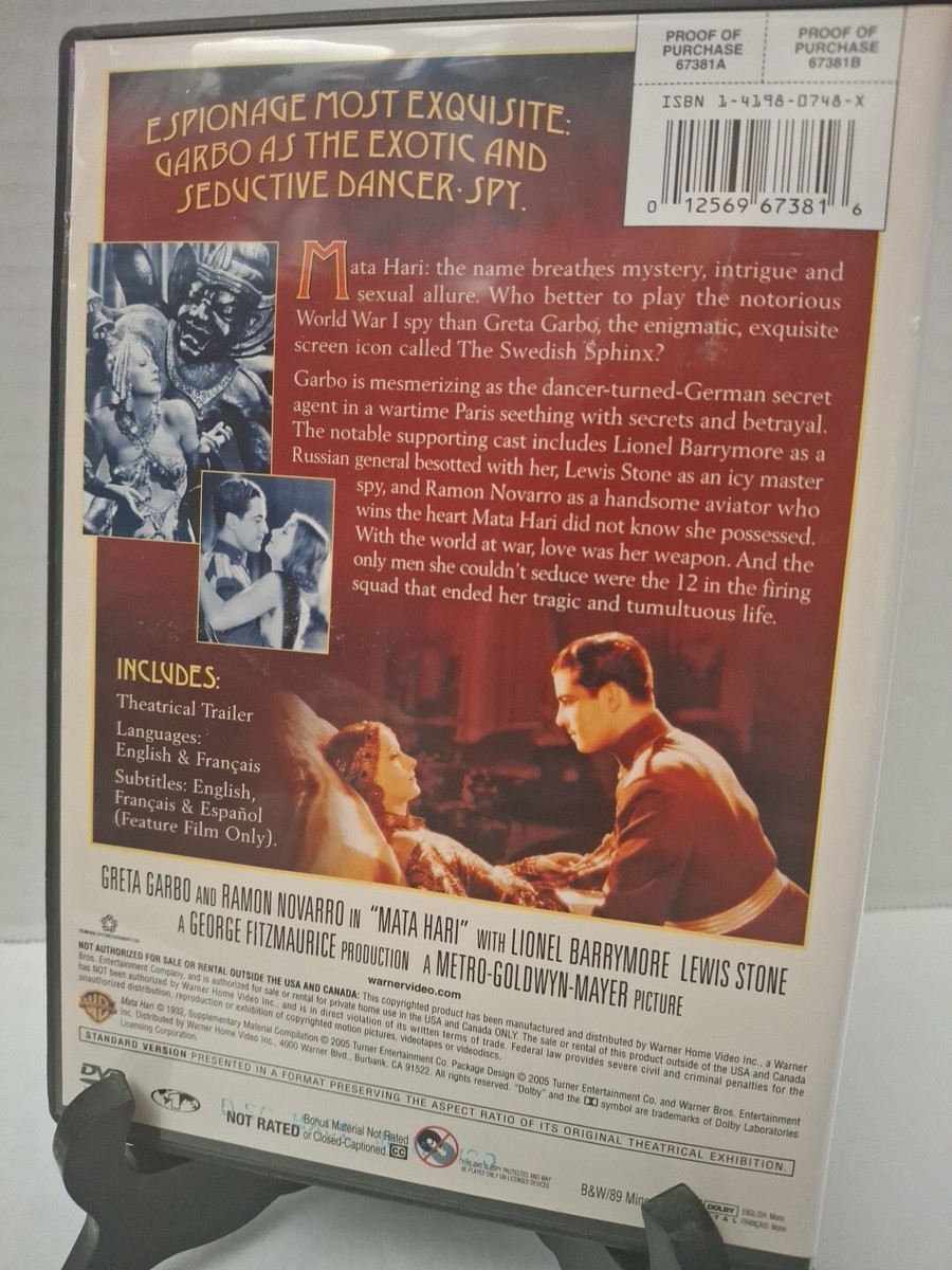 Mata Hari (DVD, 1931)CLASSIC FILM 883929690008| eBay
