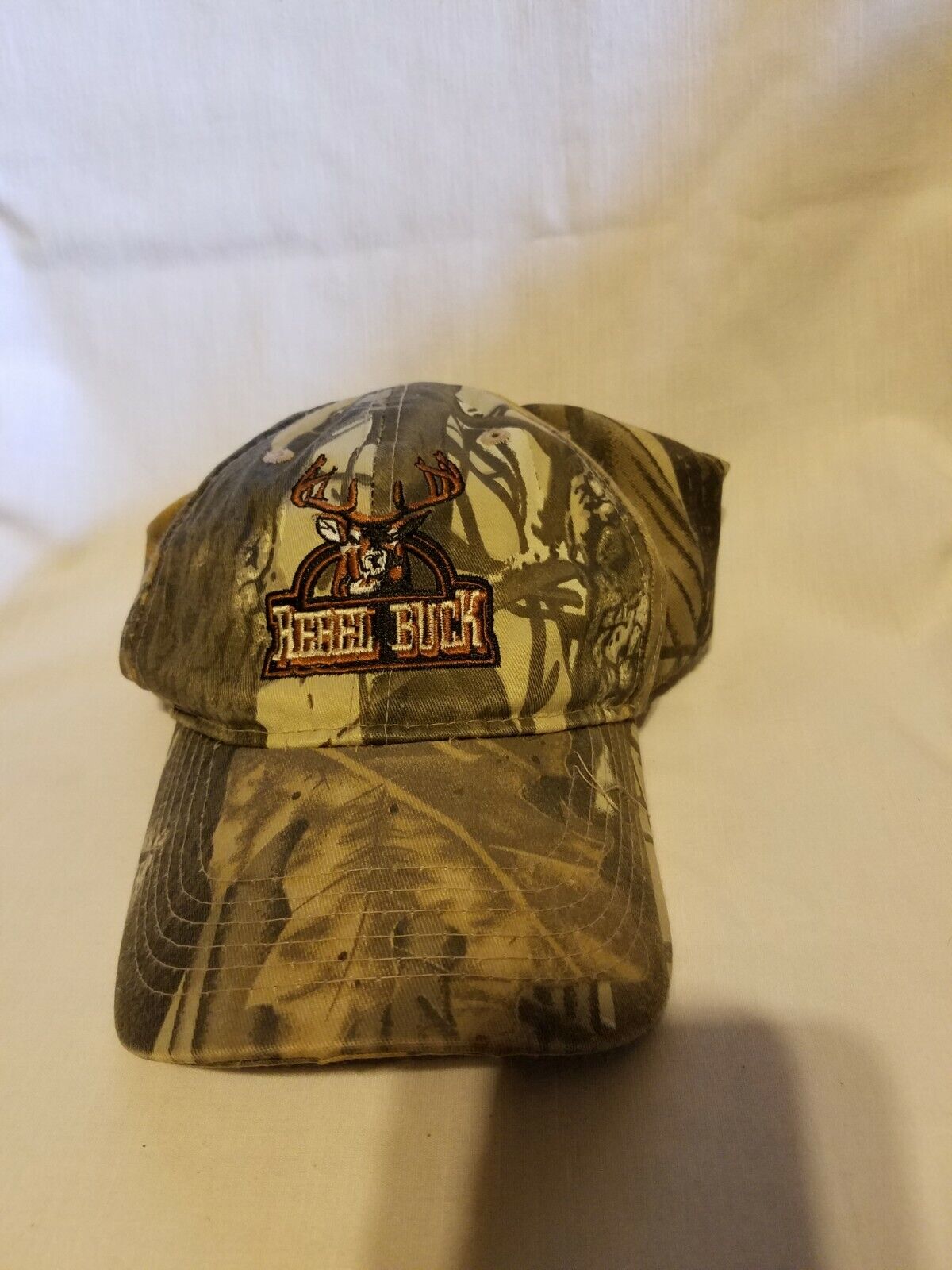 Rebel Redneck Rebel Buck Deer Hunting Camo Camouflage Ball Cap Hat