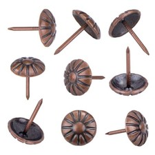 100PCS 5/8" Red Copper Upholstery Tacks for Furniture Upholstery