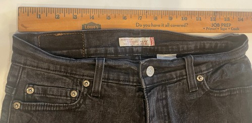 Levis perfekt schlankmachende Boot Cut 512 schwarze Damenjeans Größe 10 M - Bild 7 von 7