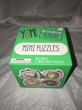 Sushi Mini Puzzles/ Set Of 3 New In Box/ Food