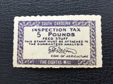 ICOLLECTZONE  US South CarolinaState Revenue FE9 VF NH