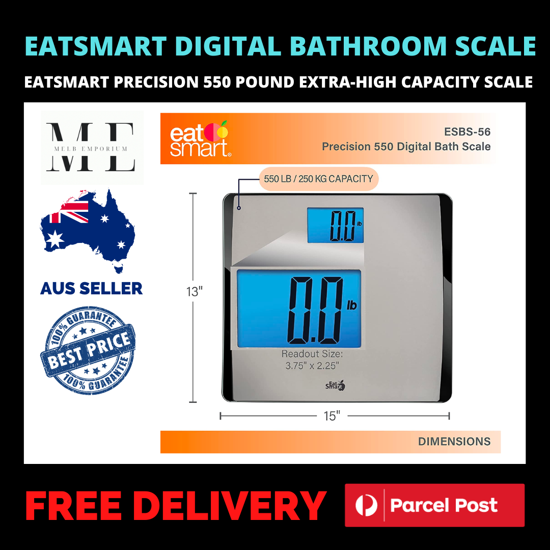 Eatsmart Precision 250kg Extra Large Digital Bathroom Weight Scales