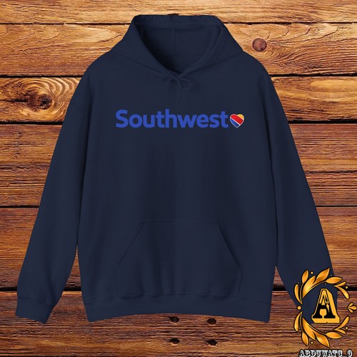 Southwest Airlines Logo Hoodie Hooded Sweatshirt Black/Navy/White n more S-5XL - Picture 12 of 13