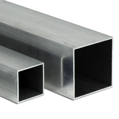 Aluminium Vierkantrohr 40x40x3mm Alu AlMgSi05 Profil 6060 Hohlrohr Quadratrohr - Bild 1 von 3