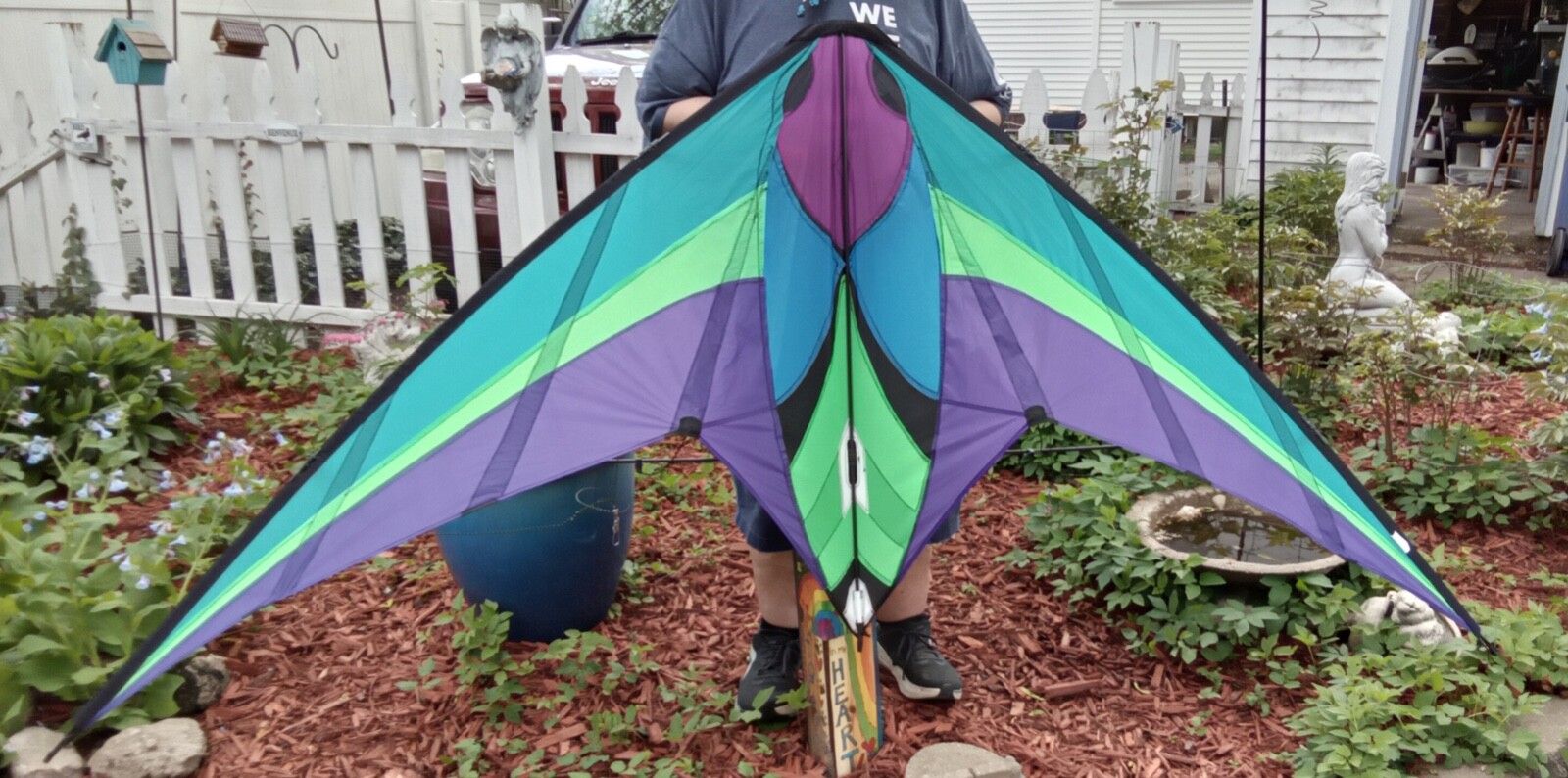 VTG Dual line Luna Moth stunt kite by Joel Scholz USED ONCE with lines