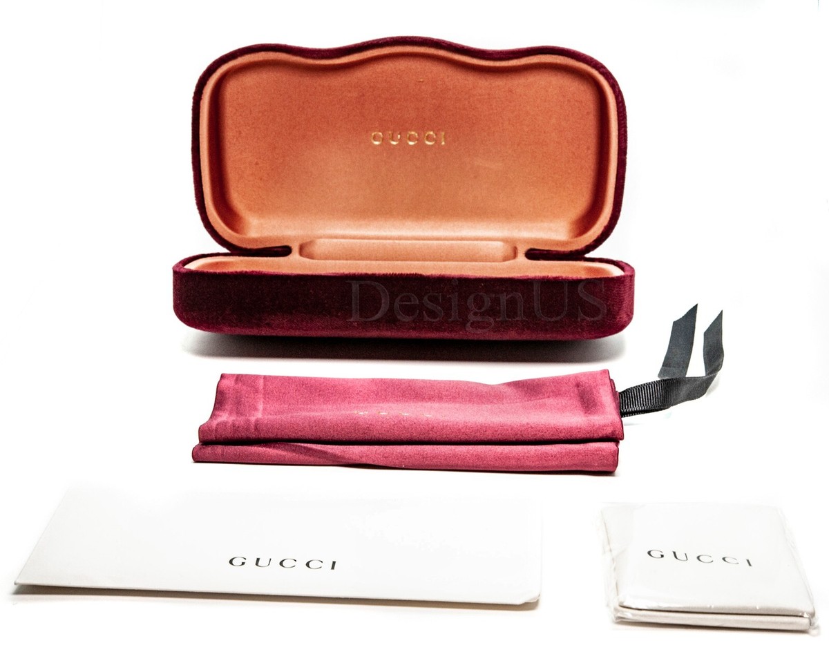 GUCCI ケース レッド Gucci Red Velvet Case size Medium/Large Eyeglasses Sunglasses Made