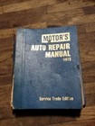 Motor's Auto Repair Car Manual 1973 Reference Book Garage Vintage