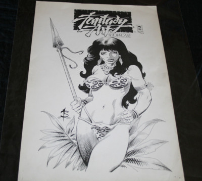 Newton Butch Burcham Fantasy Art Showcase #2 Fana Jungle Girl 1988 Single Piece