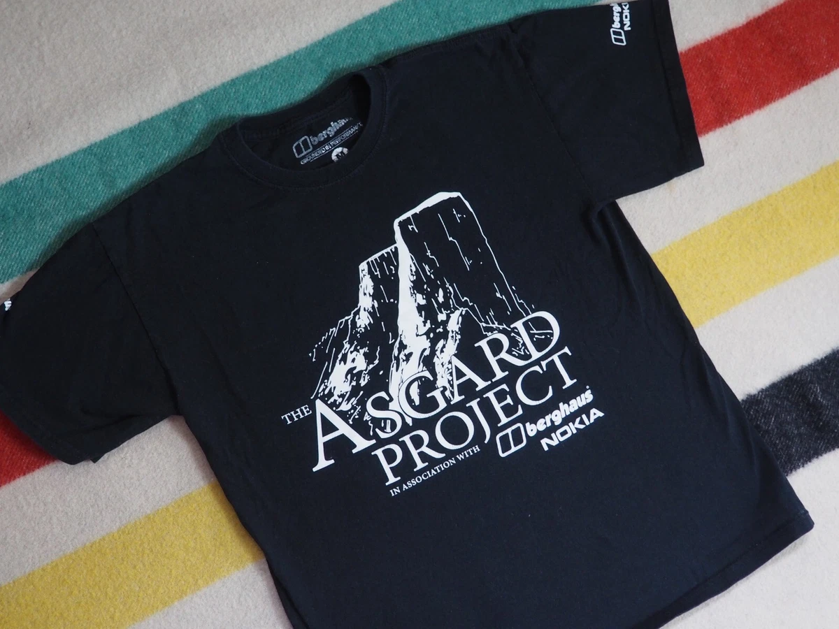 BERGHAUS Nokia Asgard Project Antarctica Climbing Hiking Black Tee