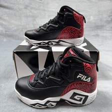 Fila MB GS Basketball Shoes Black Red White 3BM02071-014 Youth Big Kids' NEW