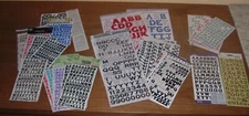 Lot ALPHABET LETTER STICKERS Many Brands! ScrapBook CardMaking JUNK JOURNAL 