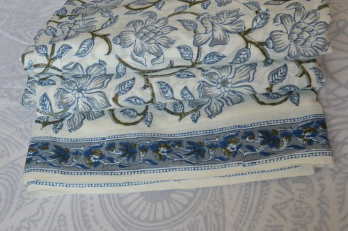 Print_805 Handmade Floral Running Cotton Indian Fabric 10 Yard New Hand-Block - Picture 9 of 10