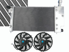 Aluminium Radiateur+Fans Pour 1991-2001 PEUGEOT 106 GTI&RALLYE CITROEN SAXO/VTR