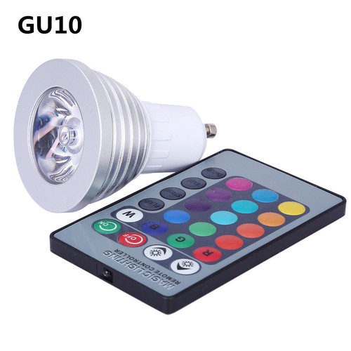 GU10 E27 MR16 LED Bombillas Luz RGB 16 Colores Cambiantes Lámparas Con Mando a Distancia - Imagen 13 de 20