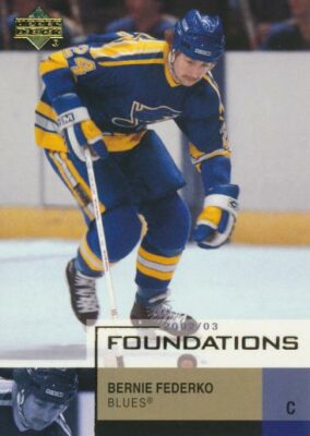 2002-03 UD Foundations #83 BERNIE FEDERKO - St. Louis Blues