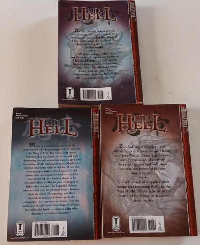 King Of Hell Manga Lot of 3 Vols 1 2 3 Tokyo Pop Anime Comic Graphic Novels - Picture 2 of 2